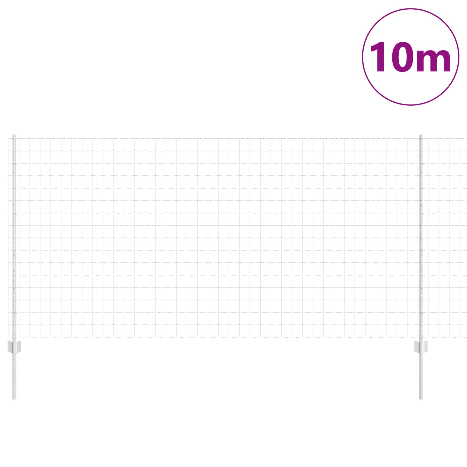 Zavarena žičana ograda 10 x 1,2 m (Š x V) Vruće pocinčani čelik