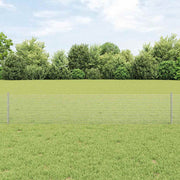 Zavarena žičana ograda s postom 25 x 0,4 m Srebrna Mreža