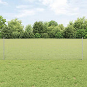 Zavarena žičana ograda s postom 25 x 0,6 m Srebrna Mreža