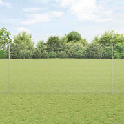 Zavarena žičana ograda s postom 25 x 1,6 m Srebrna Mreža