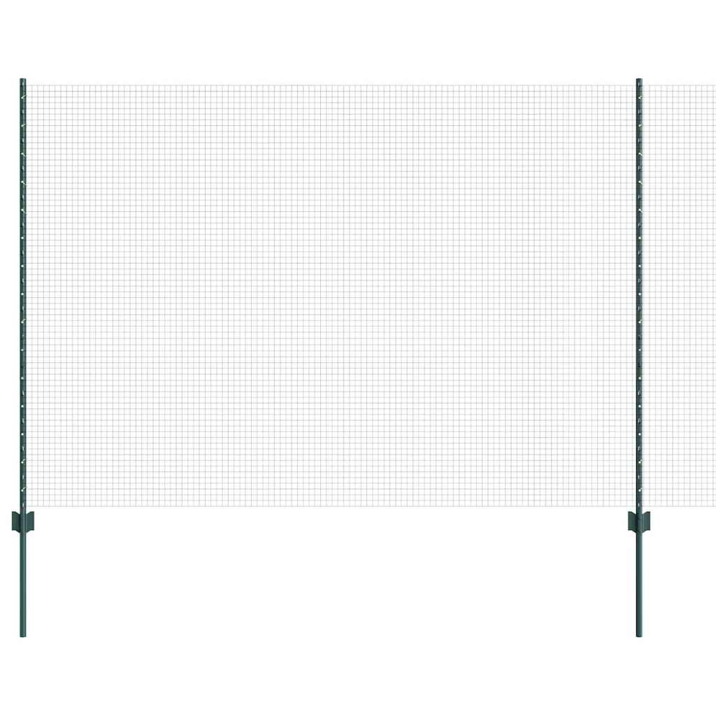 Zavarena žičana ograda s postom 25 x 1,5 m Zelena Mreža