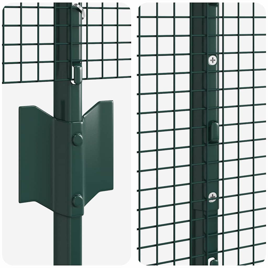 Zavarena žičana ograda s postom 25 x 1,6 m Zelena Mreža