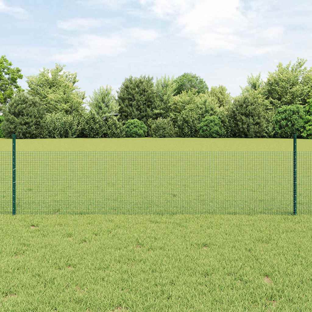 Zavarena žičana ograda s postom 100 x 0,5 m Zelena Mreža