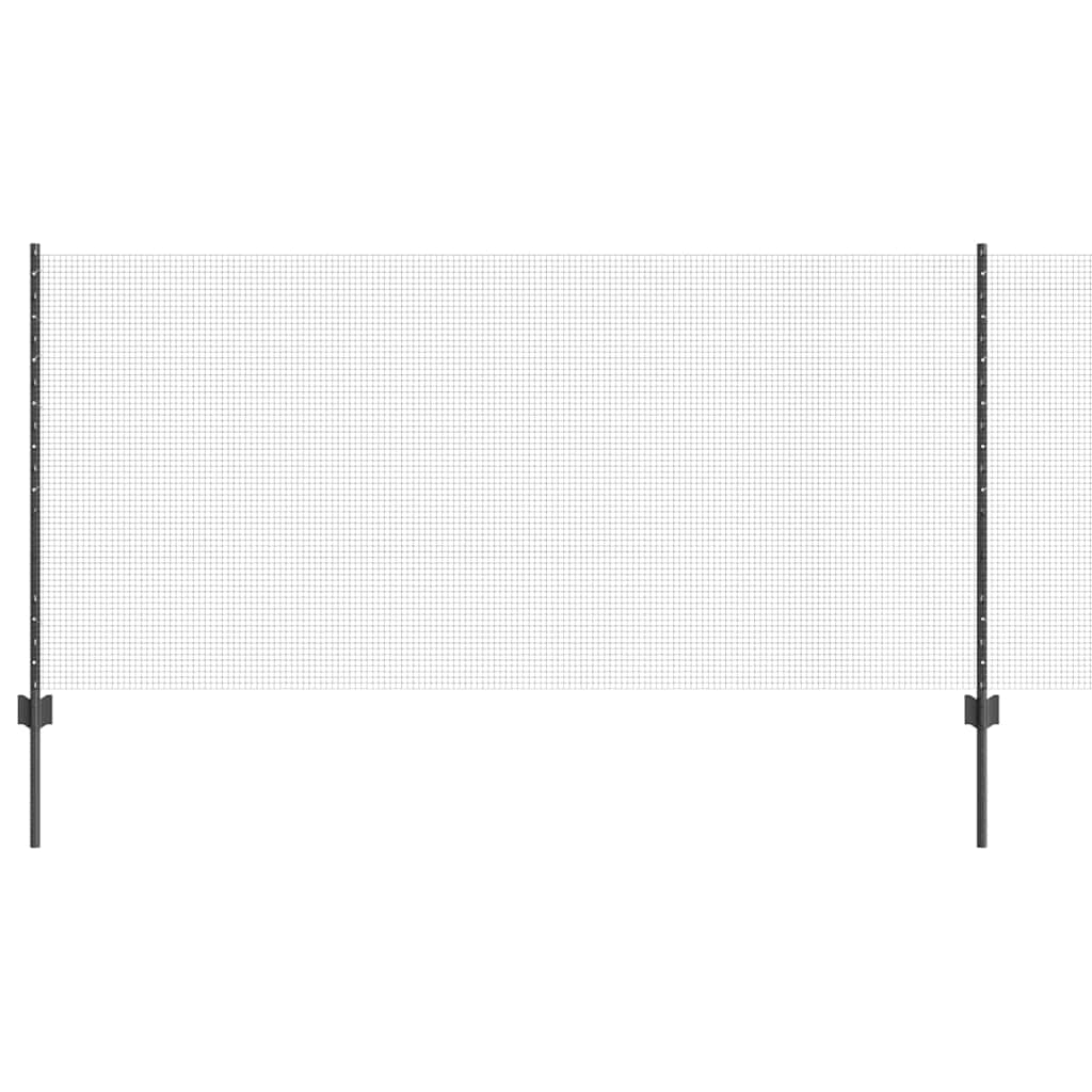 Zavarena žičana ograda s postom 50 x 1 m Čelik premazan PVC-om