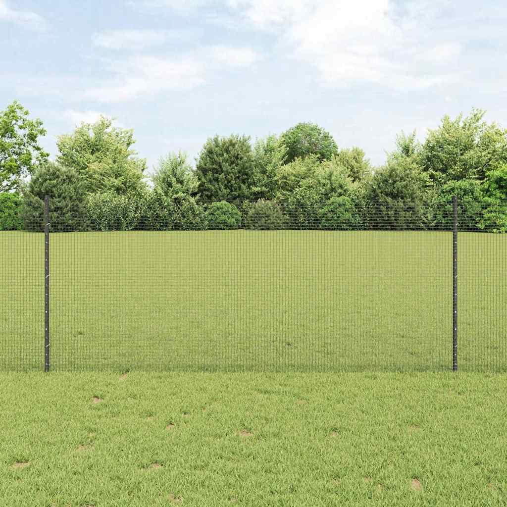 Zavarena žičana ograda s postom 50 x 1 m Čelik premazan PVC-om