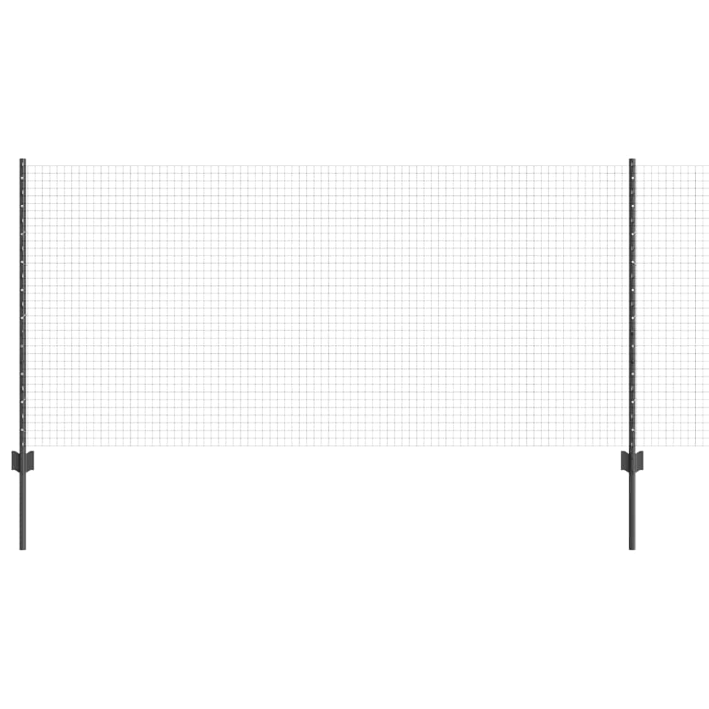 Zavarena žičana ograda s postom 50 x 1 m Čelik premazan PVC-om