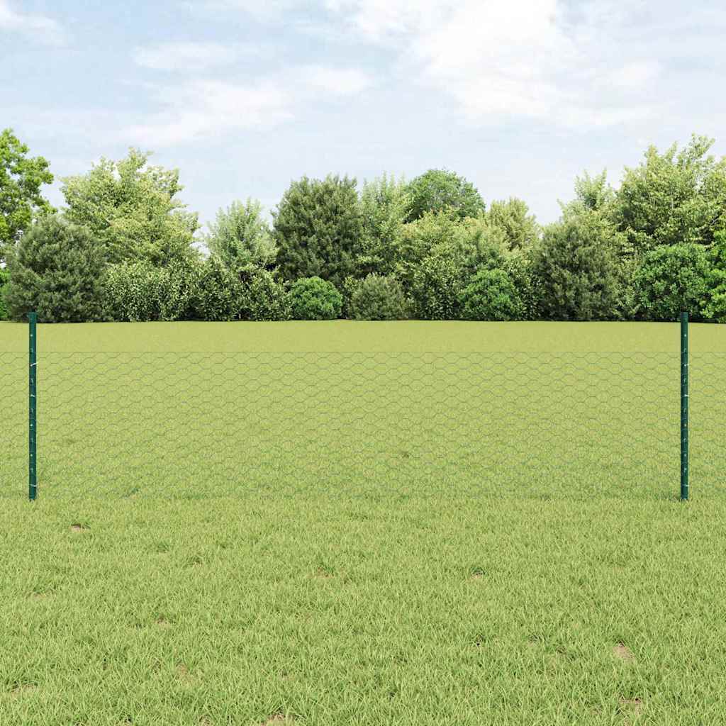 Zavarena žičana ograda 10 x 0,5 m (Š x V) Čelik premazan PVC-om