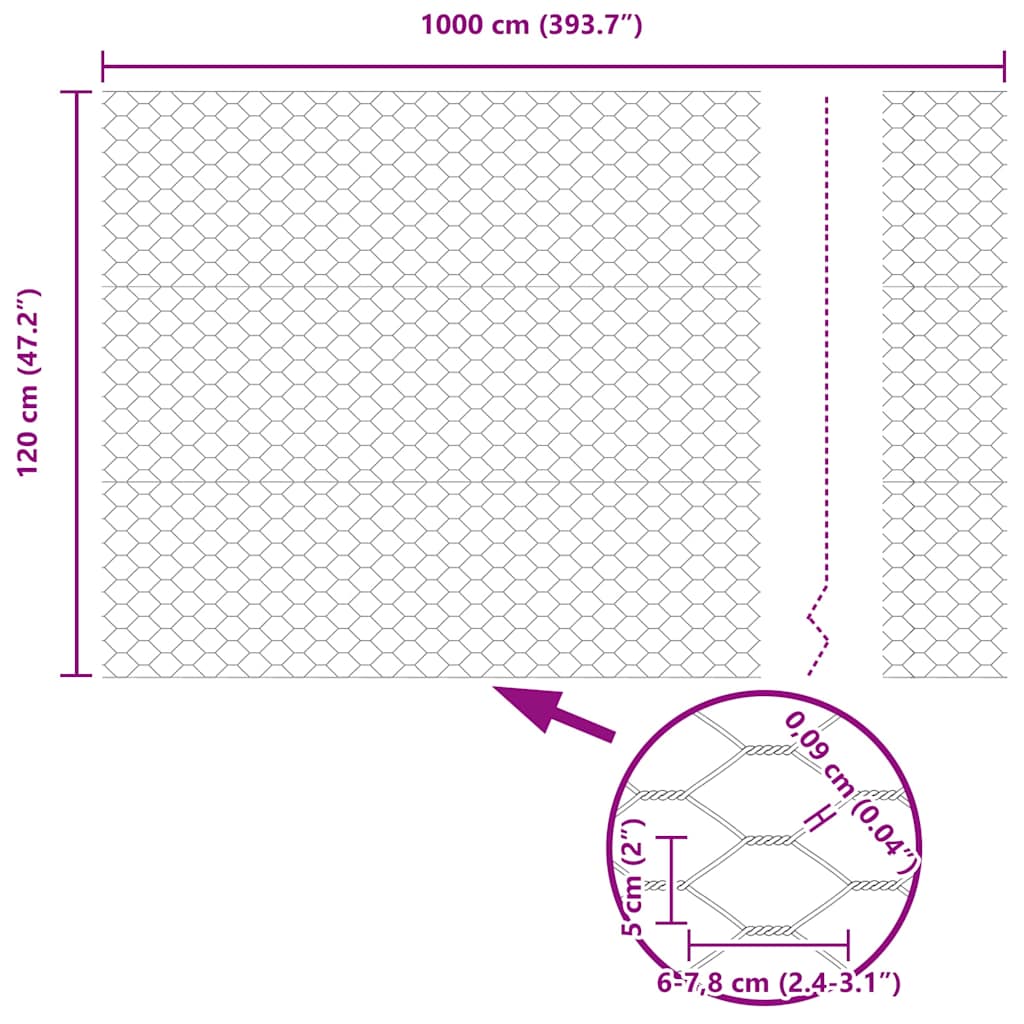 Zavarena žičana ograda 10 x 1,2 m (Š x V) Čelik premazan PVC-om