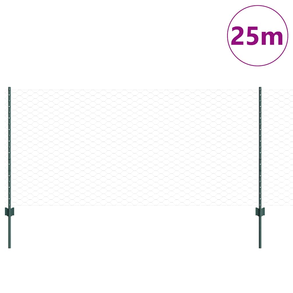 Zavarena žičana ograda 25 x 1 m (Š x V) Čelik premazan PVC-om
