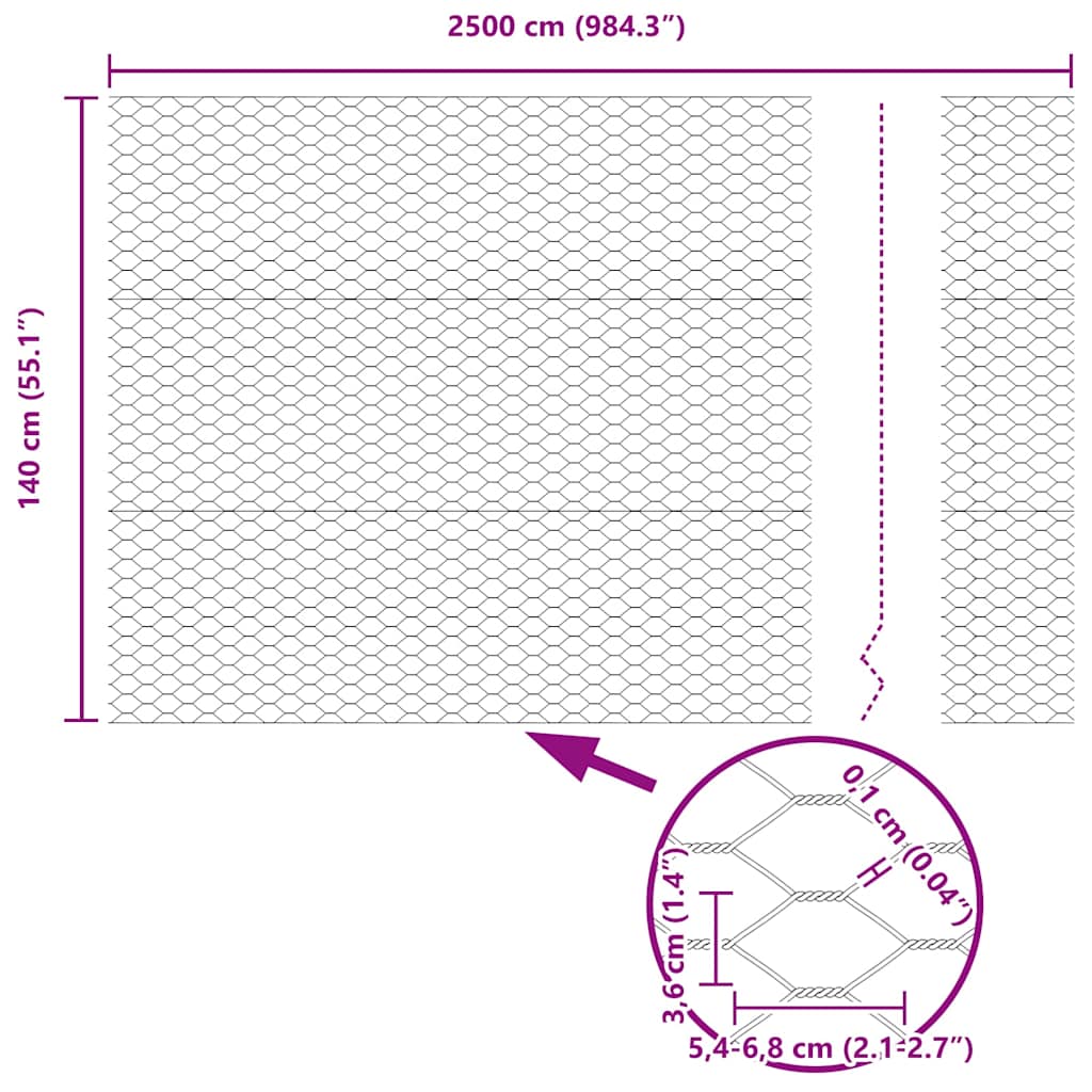 Zavarena žičana ograda 25 x 1,4 m (Š x V) Čelik premazan PVC-om
