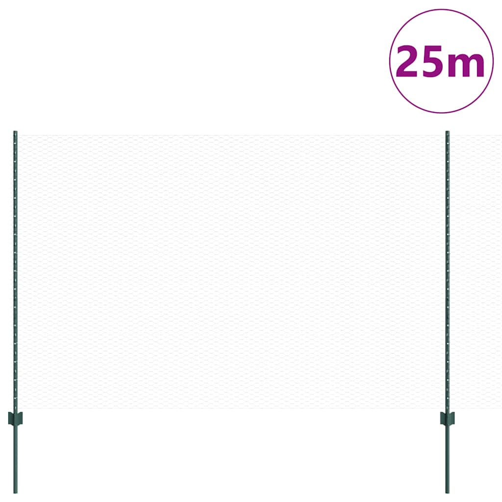 Zavarena žičana ograda 25 x 1,5 m (Š x V) Čelik premazan PVC-om