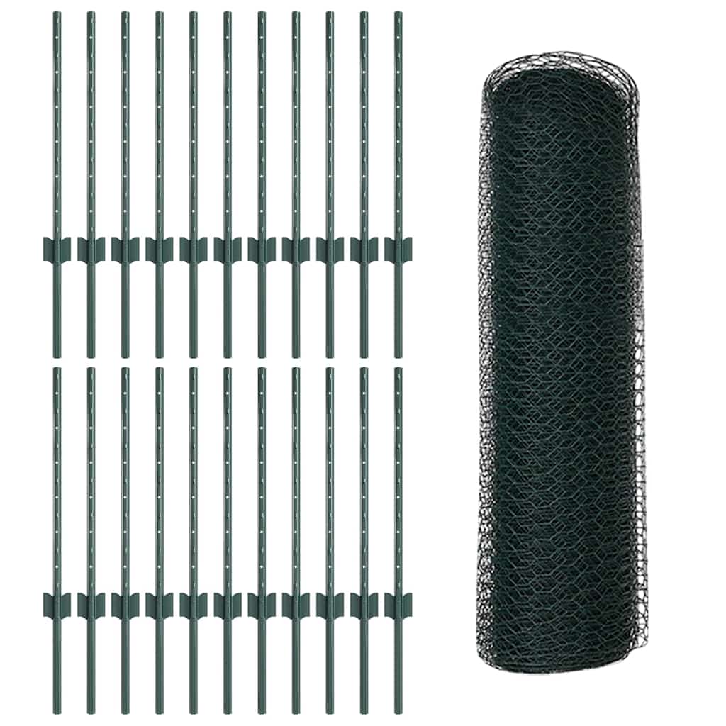 Zavarena žičana ograda 50 x 0,6 m (Š x V) Čelik premazan PVC-om