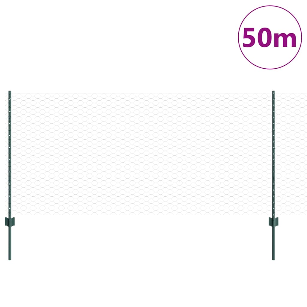 Zavarena žičana ograda 50 x 1 m (Š x V) Čelik premazan PVC-om