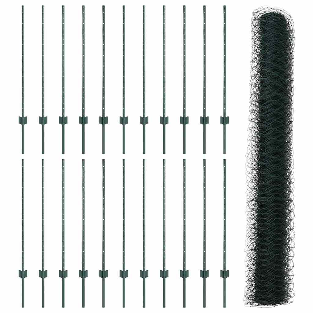 Zavarena žičana ograda 50 x 1 m (Š x V) Čelik premazan PVC-om