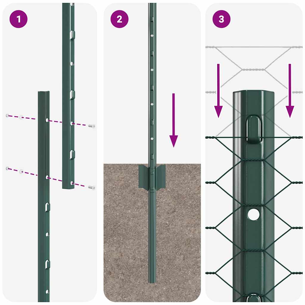 Zavarena žičana ograda 50 x 1,4 m (Š x V) Čelik premazan PVC-om