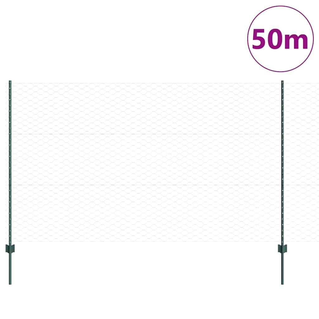 Zavarena žičana ograda 50 x 1,4 m (Š x V) Čelik premazan PVC-om