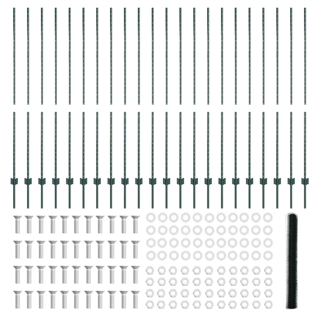 Zavarena žičana ograda 50 x 1,6 m (Š x V) Čelik premazan PVC-om
