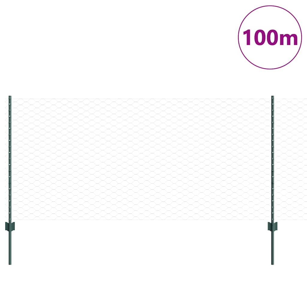 Zavarena žičana ograda 100 x 1 m (Š x V) Čelik premazan PVC-om
