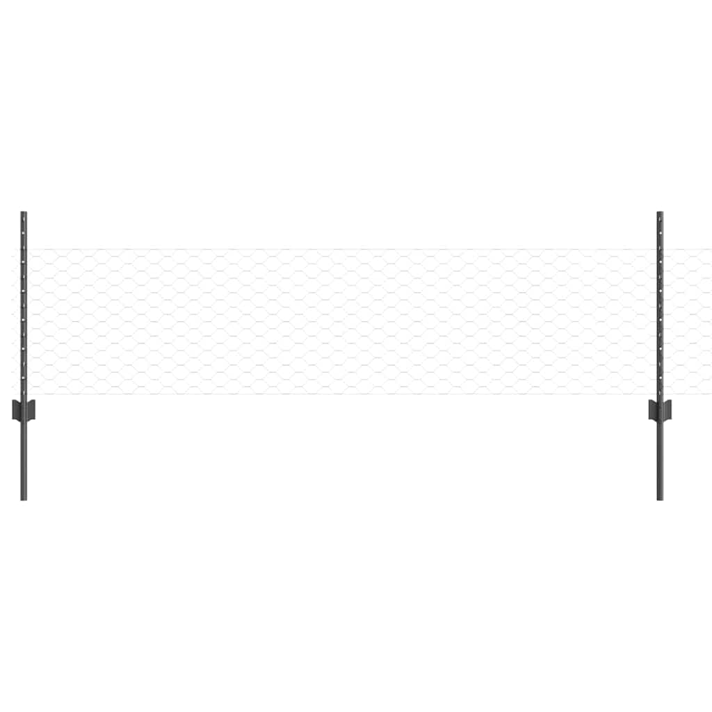Zavarena žičana ograda 10 x 0,5 m (Š x V) Čelik premazan PVC-om
