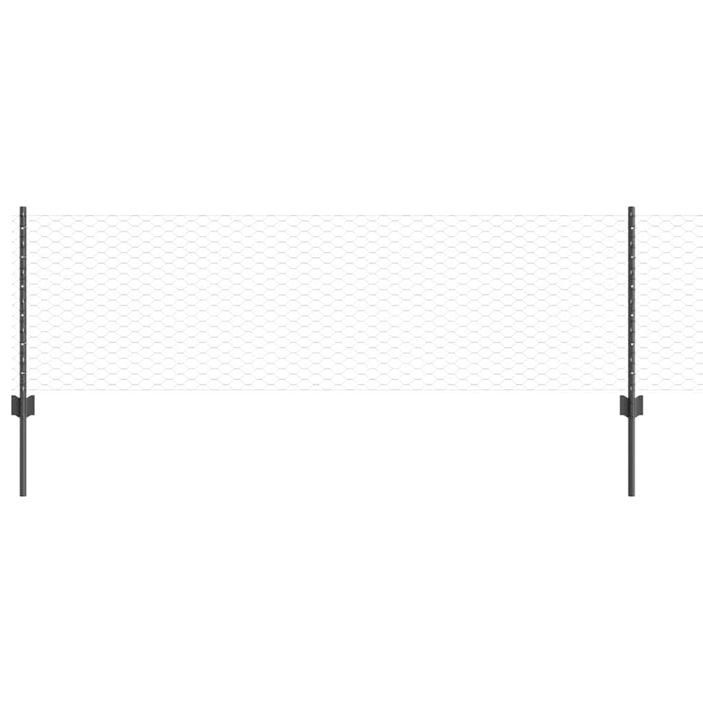 Zavarena žičana ograda 10 x 0,6 m (Š x V) Čelik premazan PVC-om