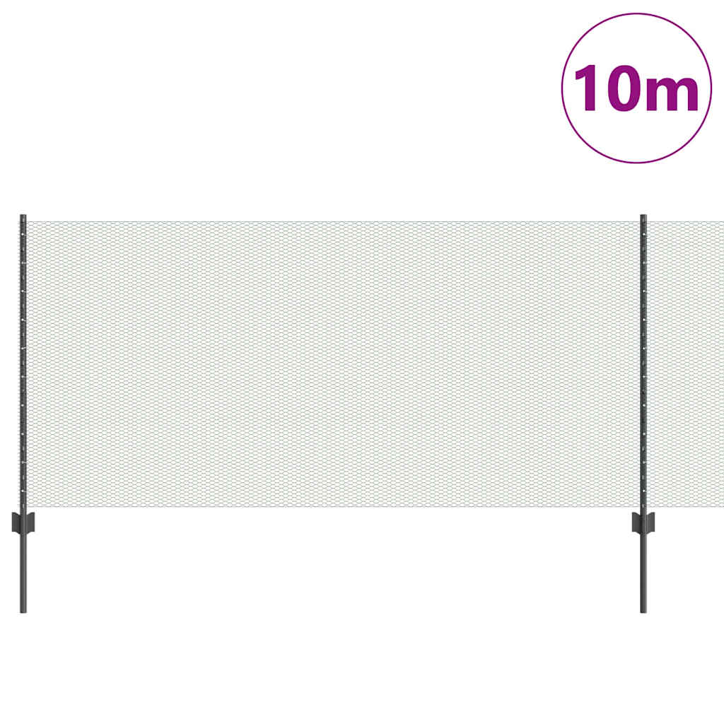 Zavarena žičana ograda 10 x 1 m (Š x V) Čelik premazan PVC-om