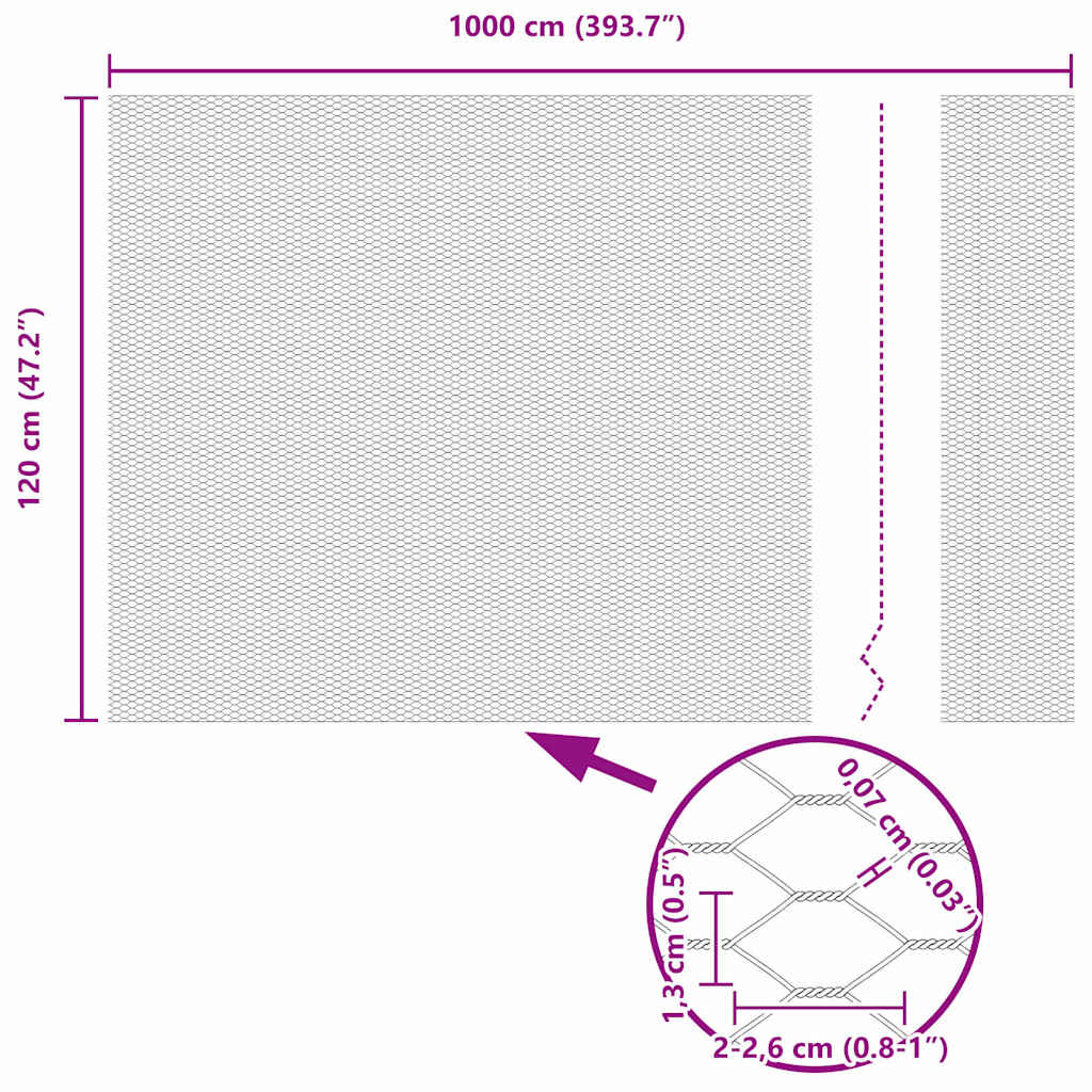Zavarena žičana ograda 10 x 1,2 m (Š x V) Čelik premazan PVC-om