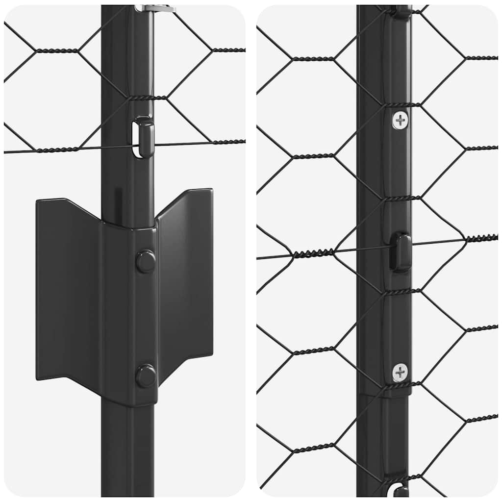 Zavarena žičana ograda 10 x 1,5 m (Š x V) Čelik premazan PVC-om