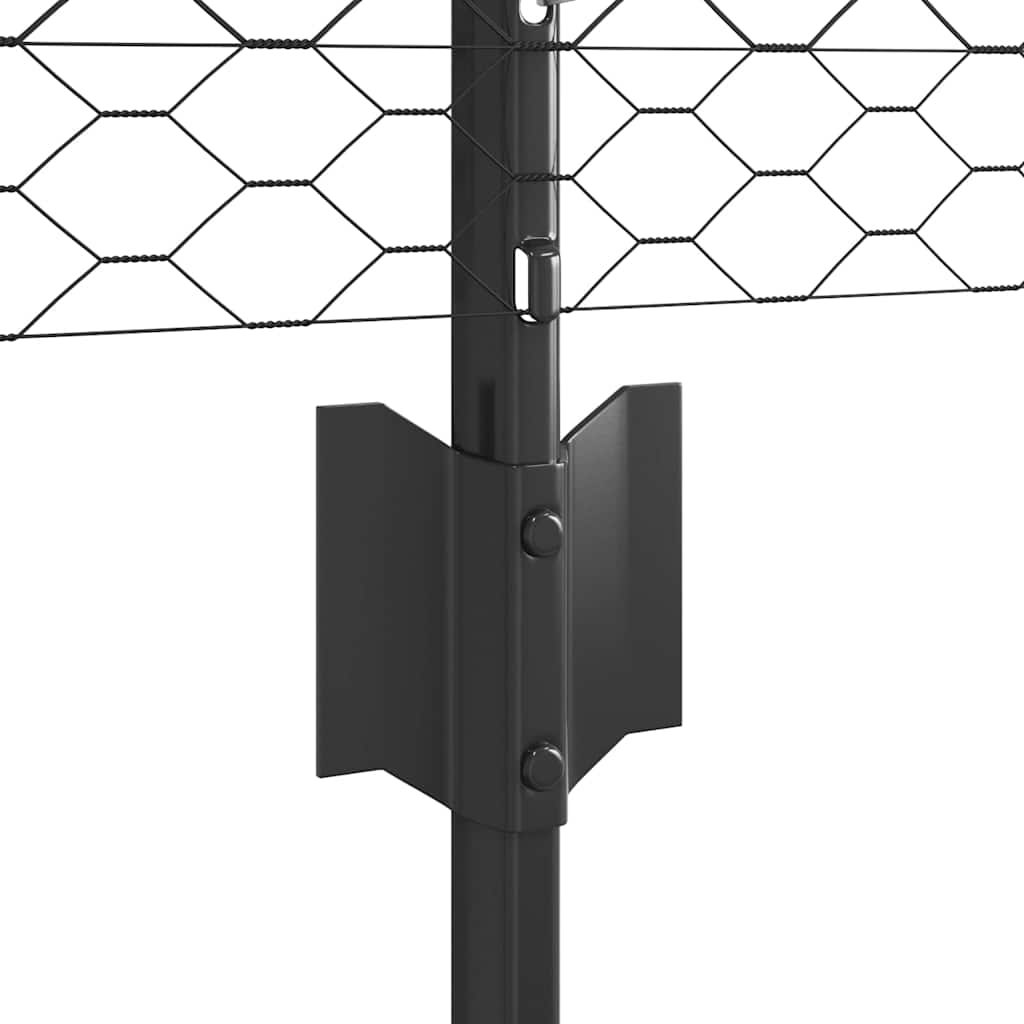 Zavarena žičana ograda 25 x 0,6 m (Š x V) Čelik premazan PVC-om