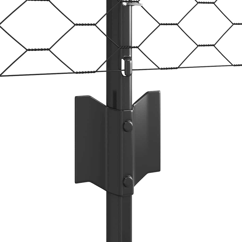 Zavarena žičana ograda 25 x 0,6 m (Š x V) Čelik premazan PVC-om