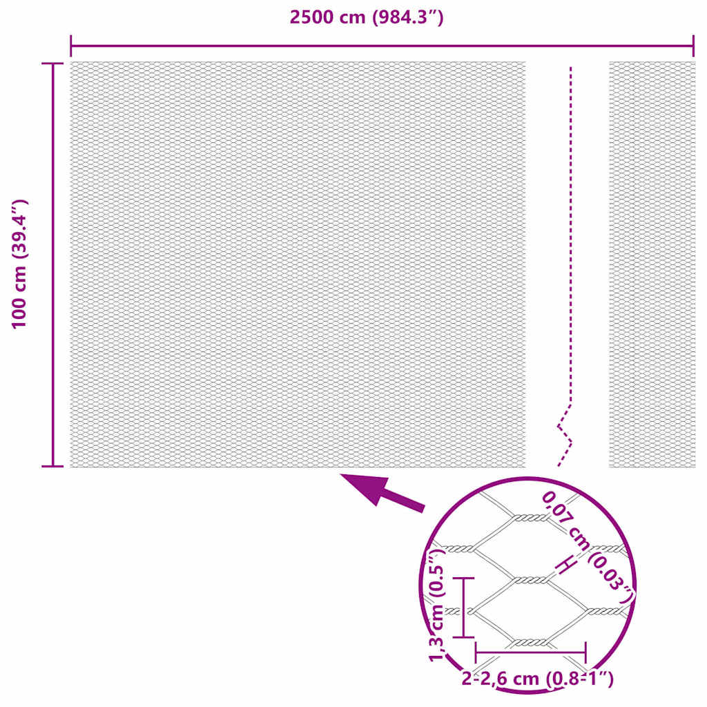 Zavarena žičana ograda 25 x 1 m (Š x V) Čelik premazan PVC-om