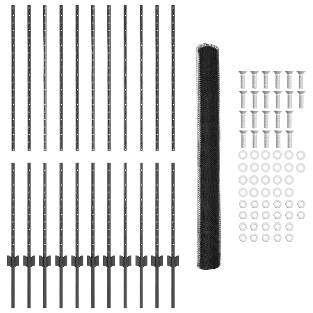 Zavarena žičana ograda 25 x 1,4 m (Š x V) Čelik premazan PVC-om