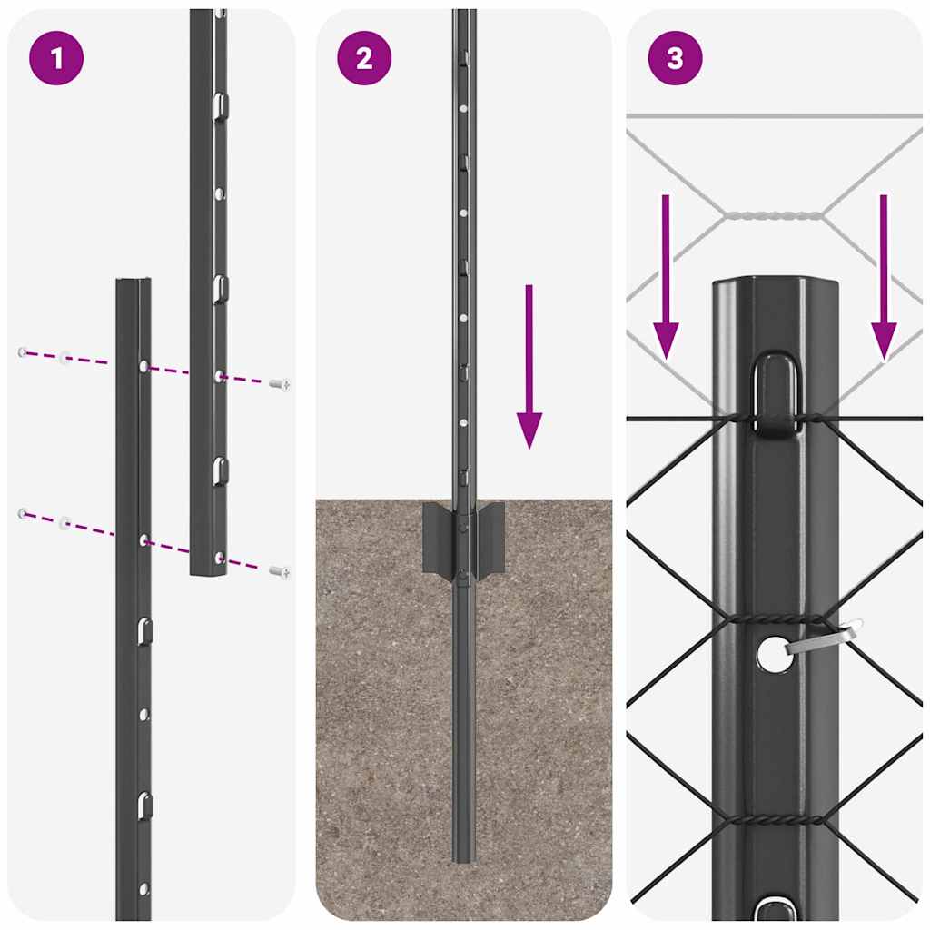 Zavarena žičana ograda 25 x 1,4 m (Š x V) Čelik premazan PVC-om