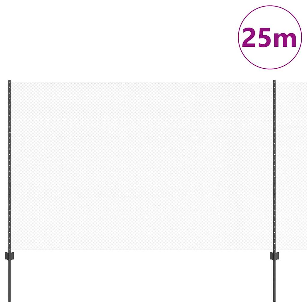 Zavarena žičana ograda 25 x 1,5 m (Š x V) Čelik premazan PVC-om