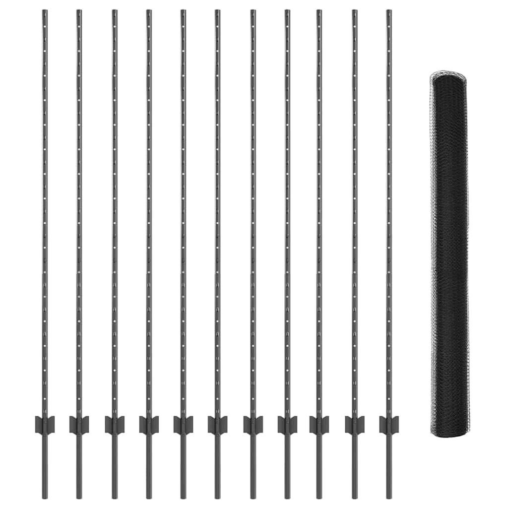 Zavarena žičana ograda 25 x 1,5 m (Š x V) Čelik premazan PVC-om