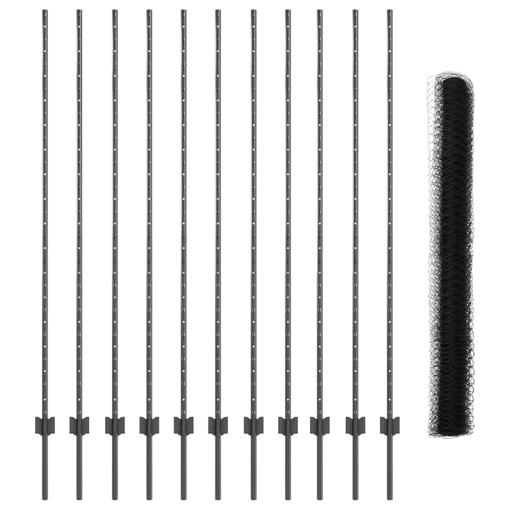 Zavarena žičana ograda 25 x 1,6 m (Š x V) Čelik premazan PVC-om