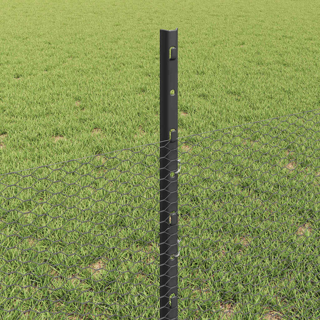 Zavarena žičana ograda 50 x 0,5 m (Š x V) Čelik premazan PVC-om