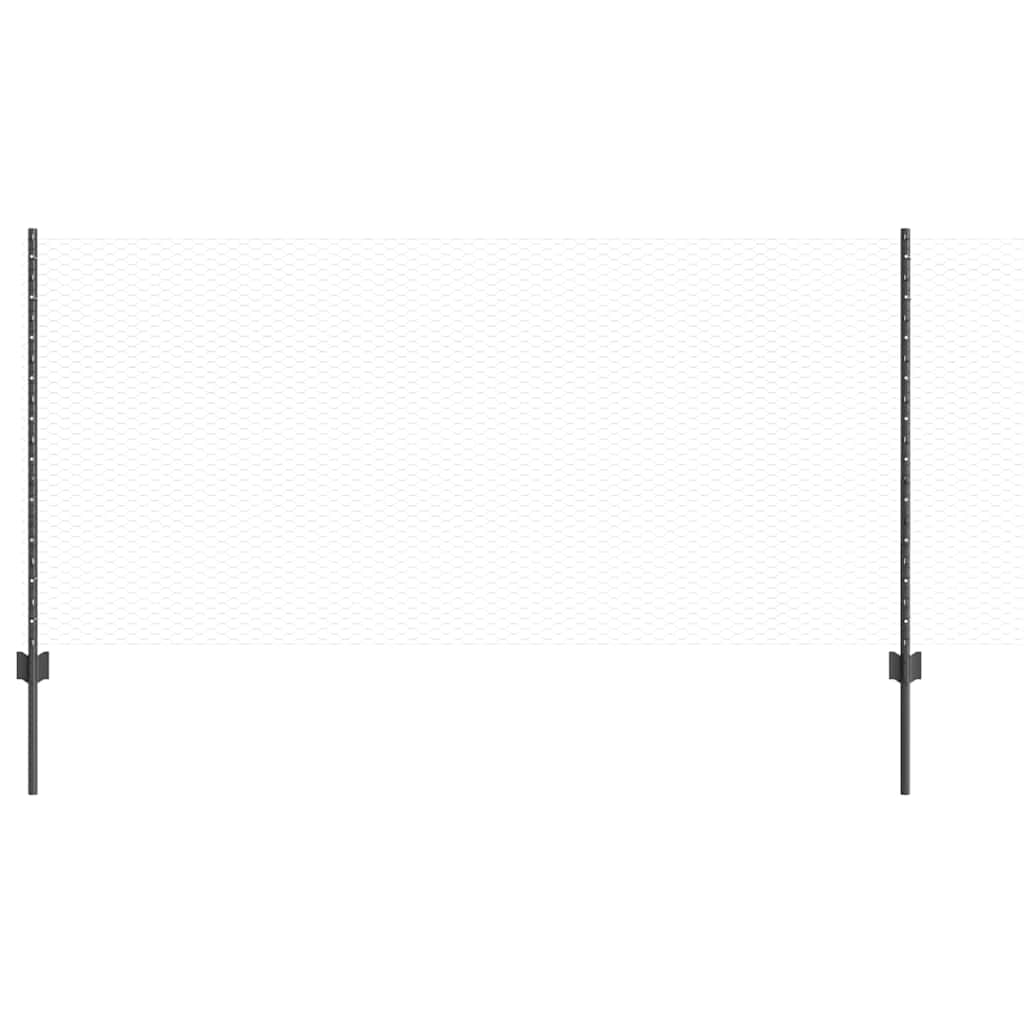 Zavarena žičana ograda 50 x 1 m (Š x V) Čelik premazan PVC-om