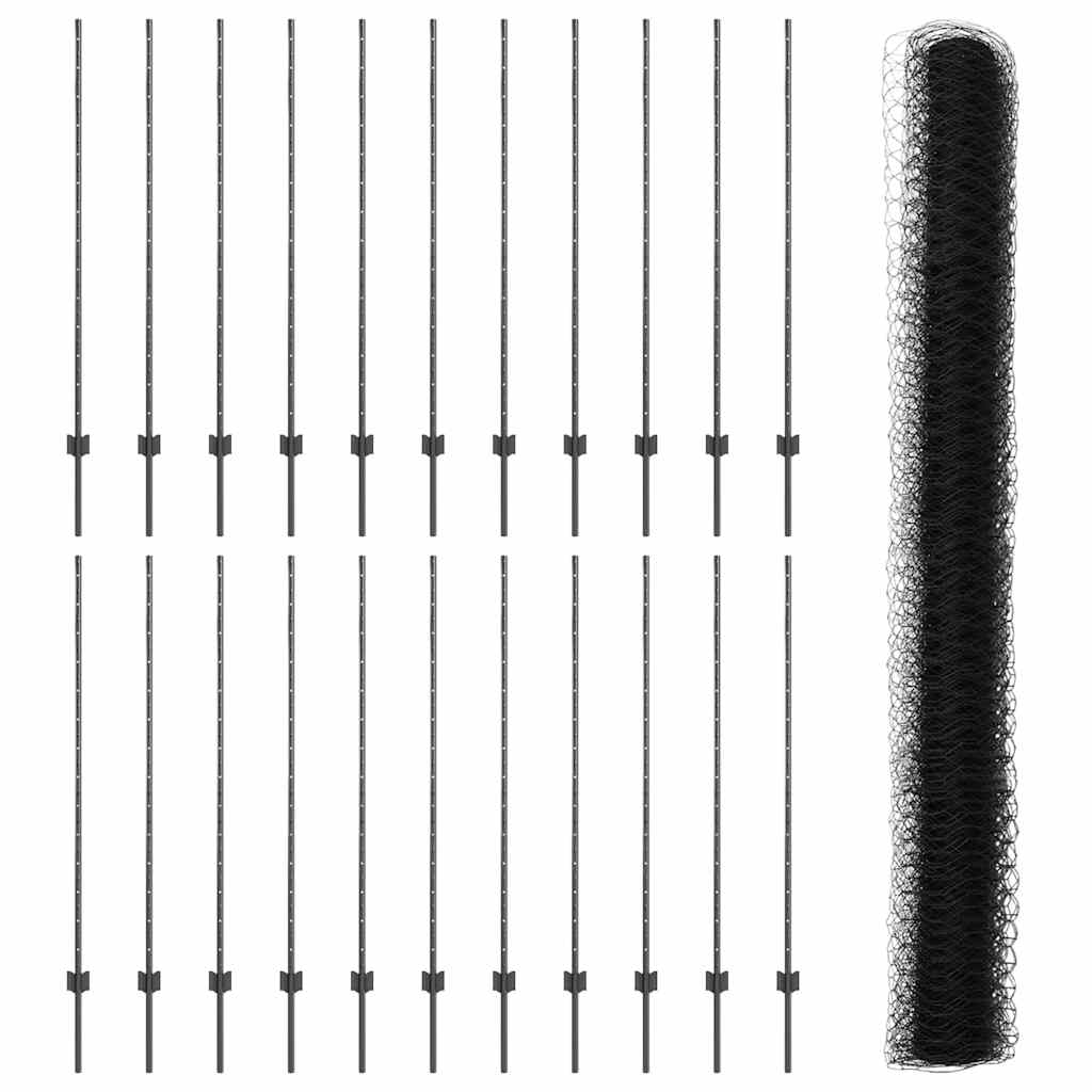 Zavarena žičana ograda 50 x 1,4 m (Š x V) Čelik premazan PVC-om