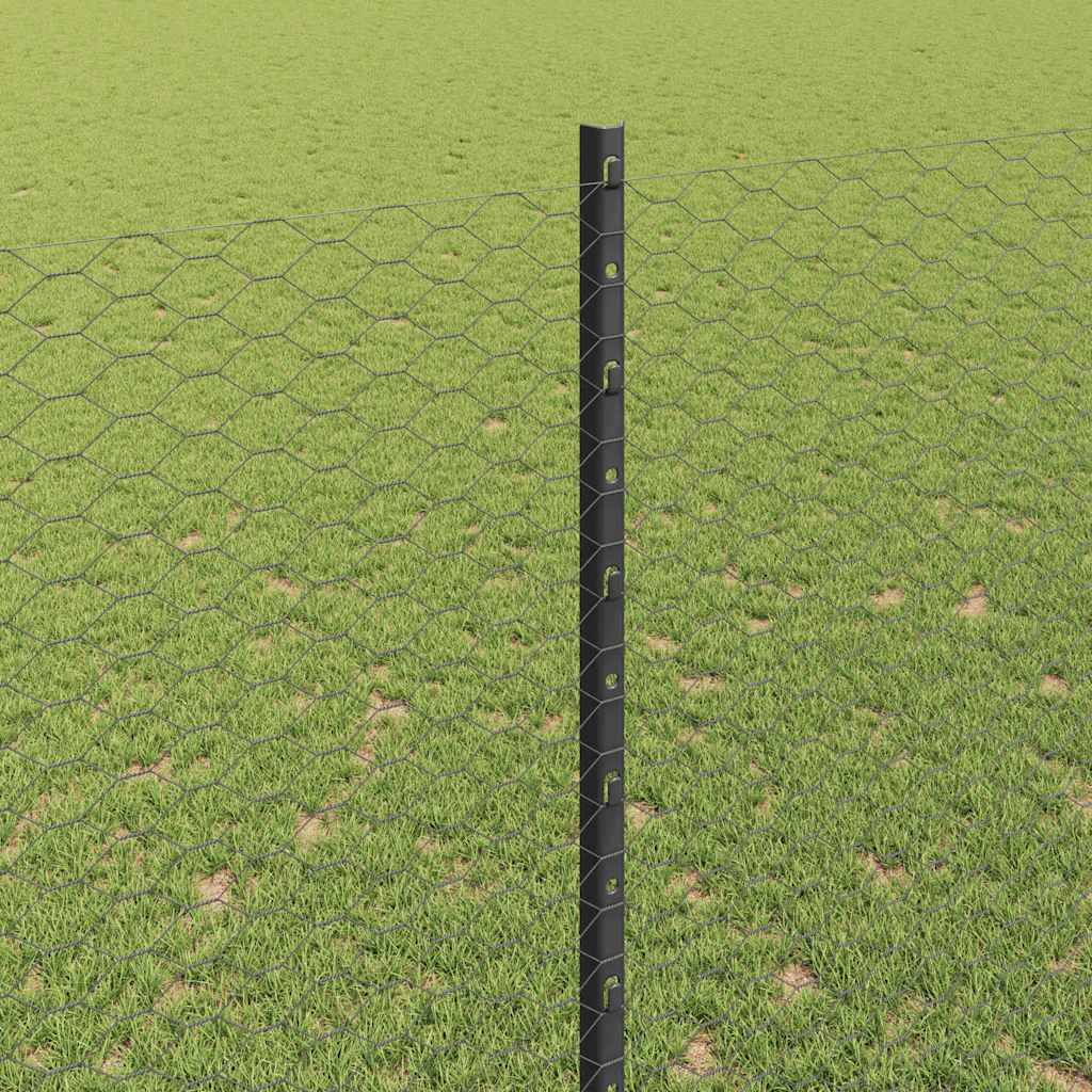Zavarena žičana ograda 50 x 1,5 m (Š x V) Čelik premazan PVC-om
