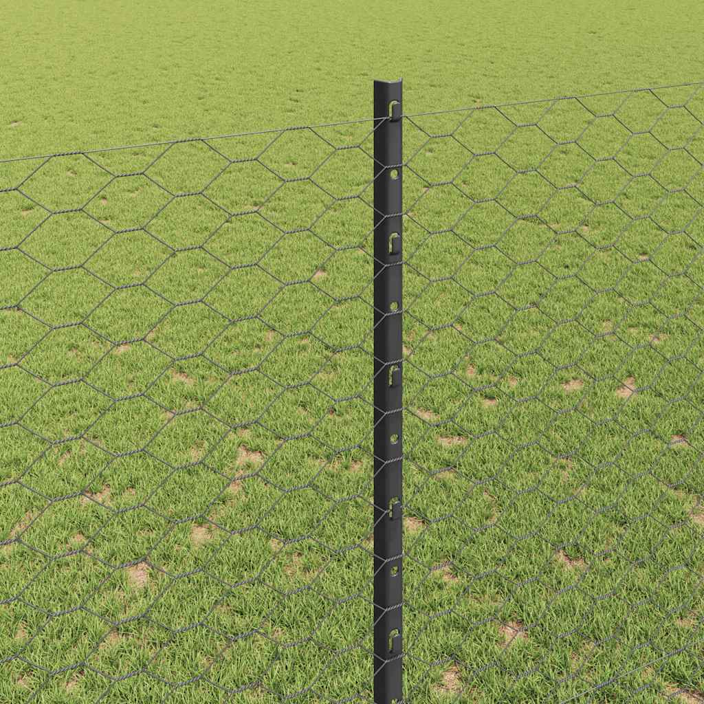 Zavarena žičana ograda 50 x 1,5 m (Š x V) Čelik premazan PVC-om