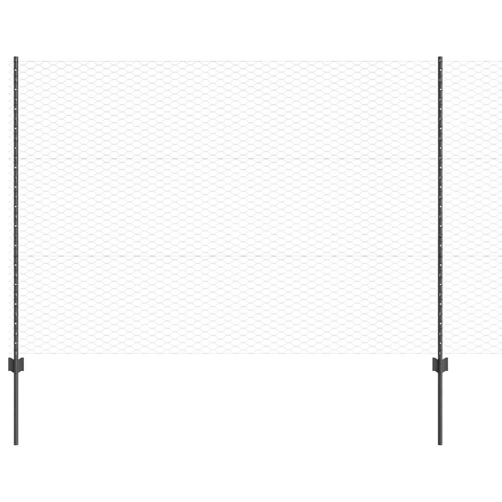 Zavarena žičana ograda 50 x 1,5 m (Š x V) Čelik premazan PVC-om