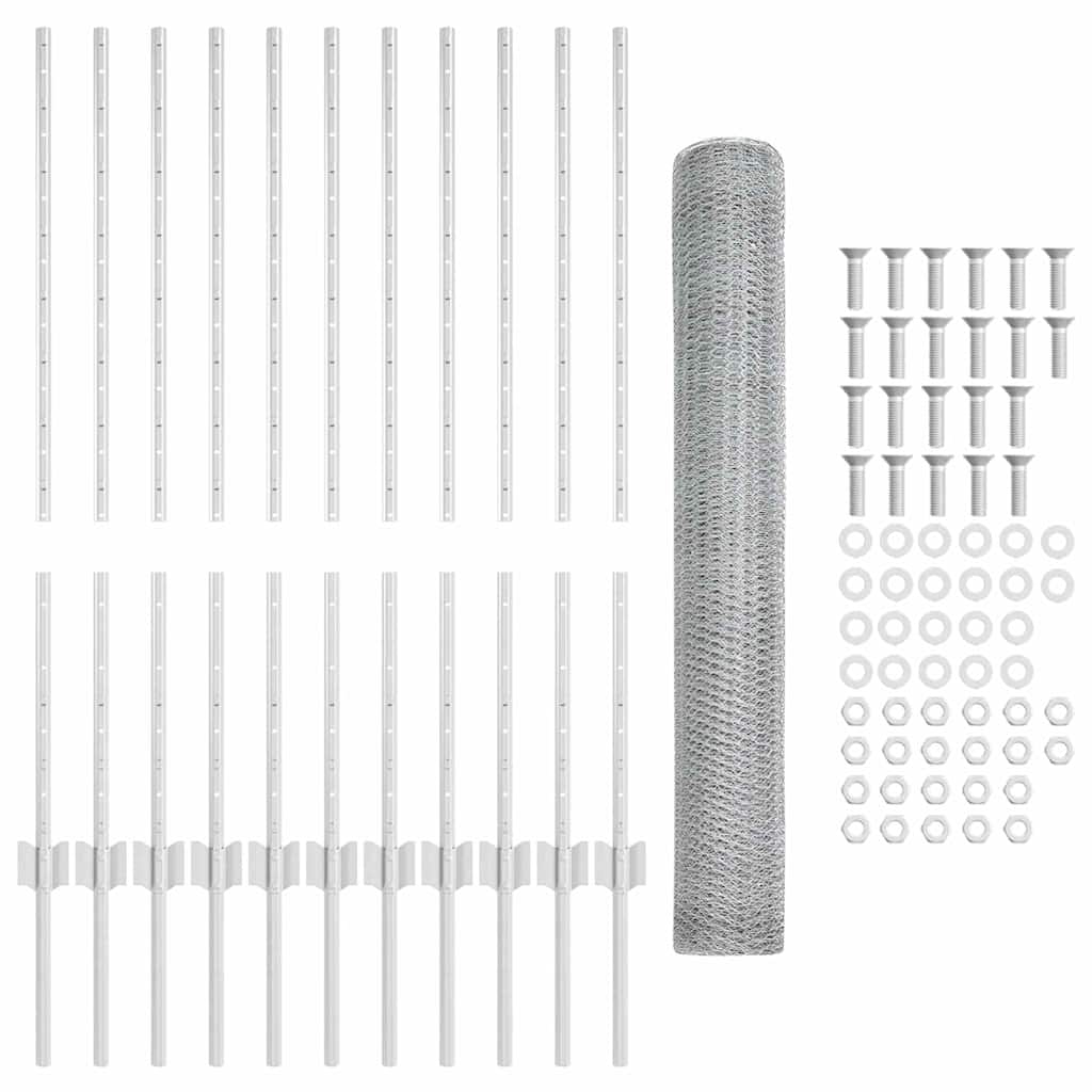 Zavarena žičana ograda 25 x 1 m (Š x V) Vruće pocinčani čelik