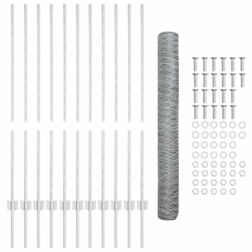 Zavarena žičana ograda 25 x 1,2 m (Š x V) Vruće pocinčani čelik