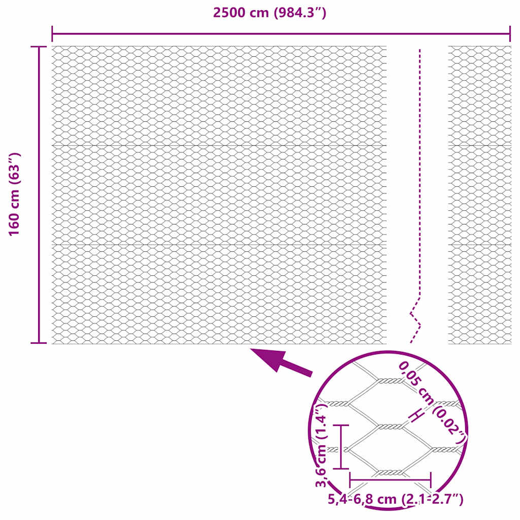 Zavarena žičana ograda 25 x 1,6 m (Š x V) Vruće pocinčani čelik