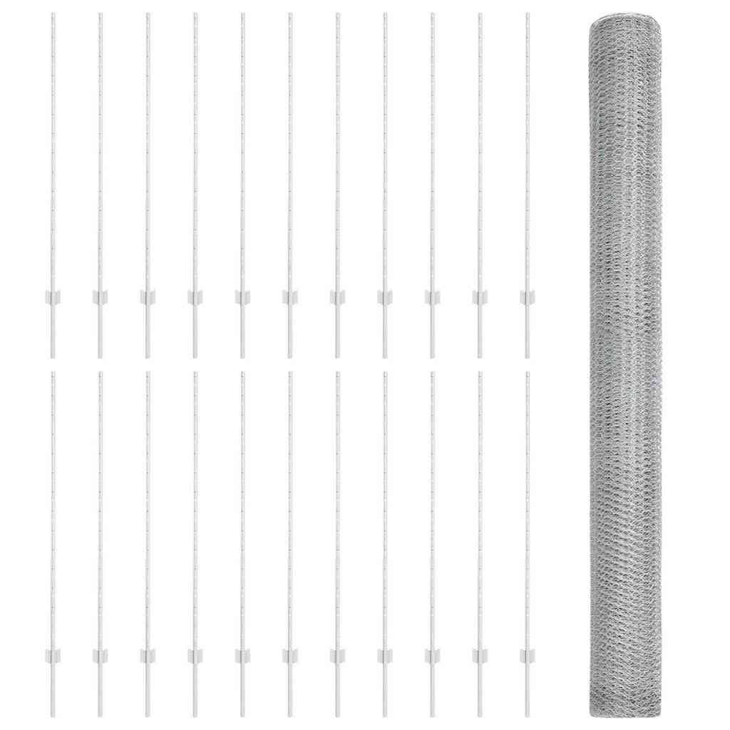 Zavarena žičana ograda 50 x 1,4 m (Š x V) Vruće pocinčani čelik