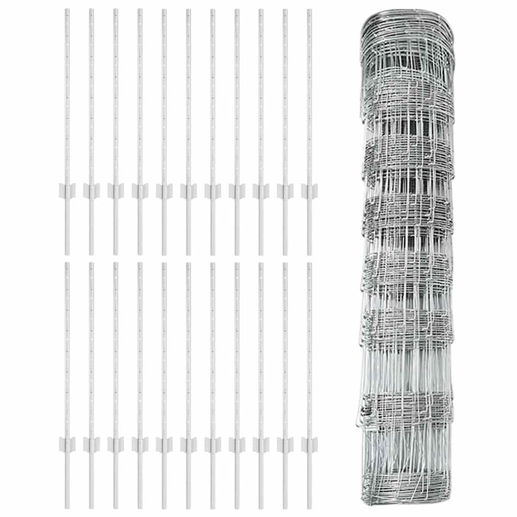 Divlja Ograde s Stupovima 50 x 0,8 m (Š x V)