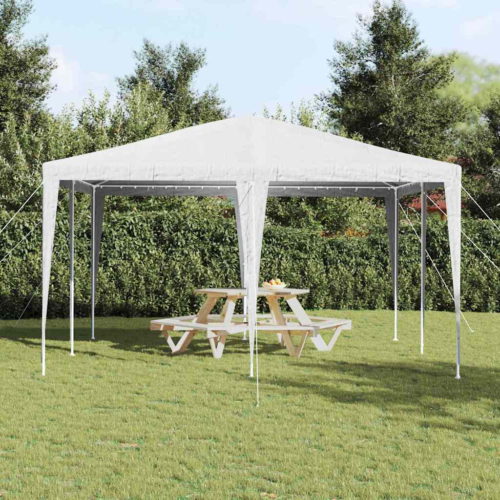 Šator za zabave Bijelo 400 x 400 x 266 cm Polietilen i čelik