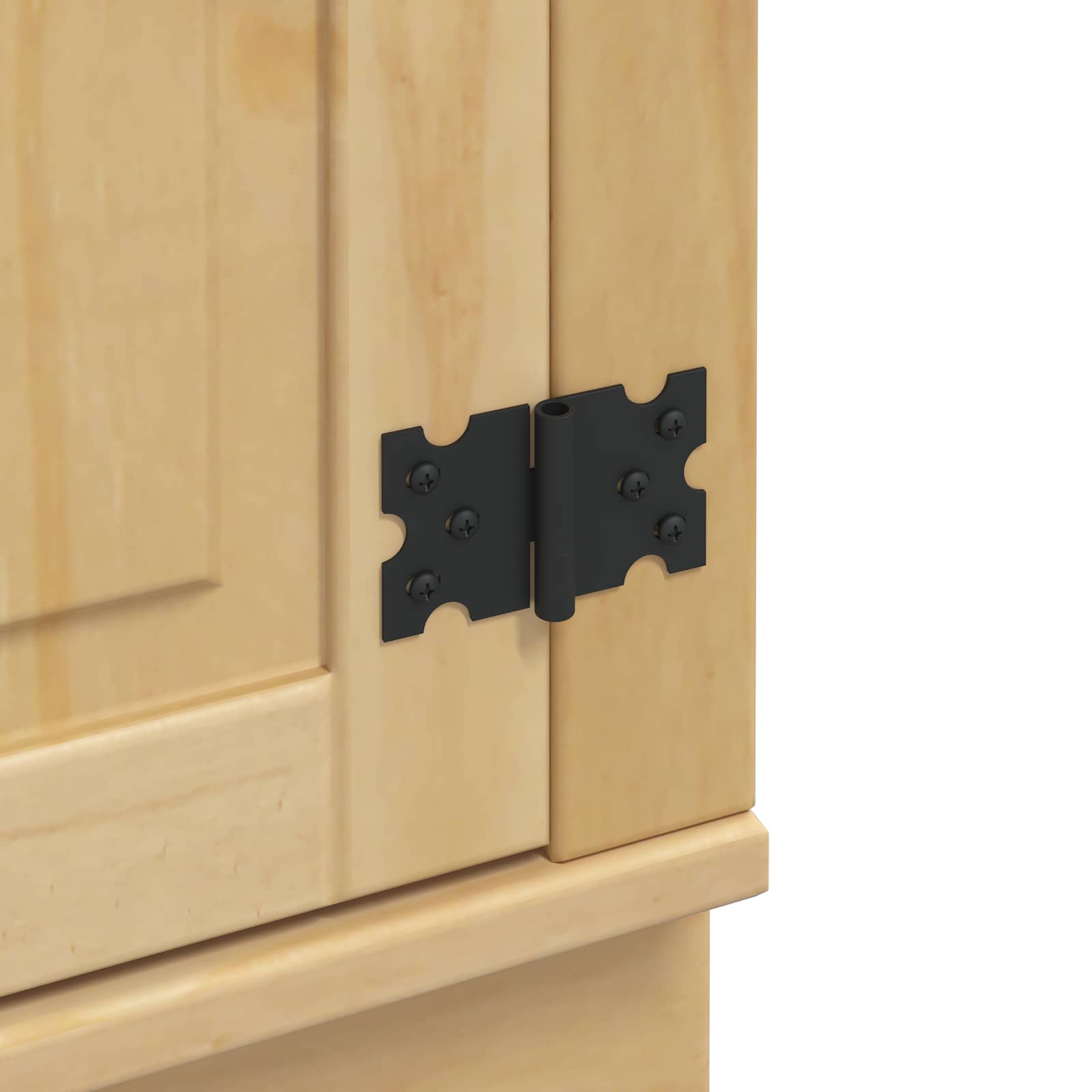 Cabinet SKI Medeno Smeđa 80 x 46 x 81 cm Čvrsto borovo drvo