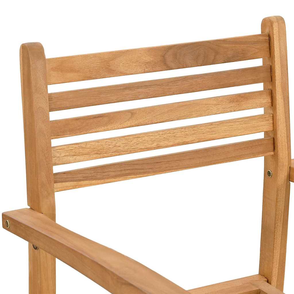 Stolica 2 pcs Smeđa 56 x 55 x 90.5 cm Čvrsto teak drvo