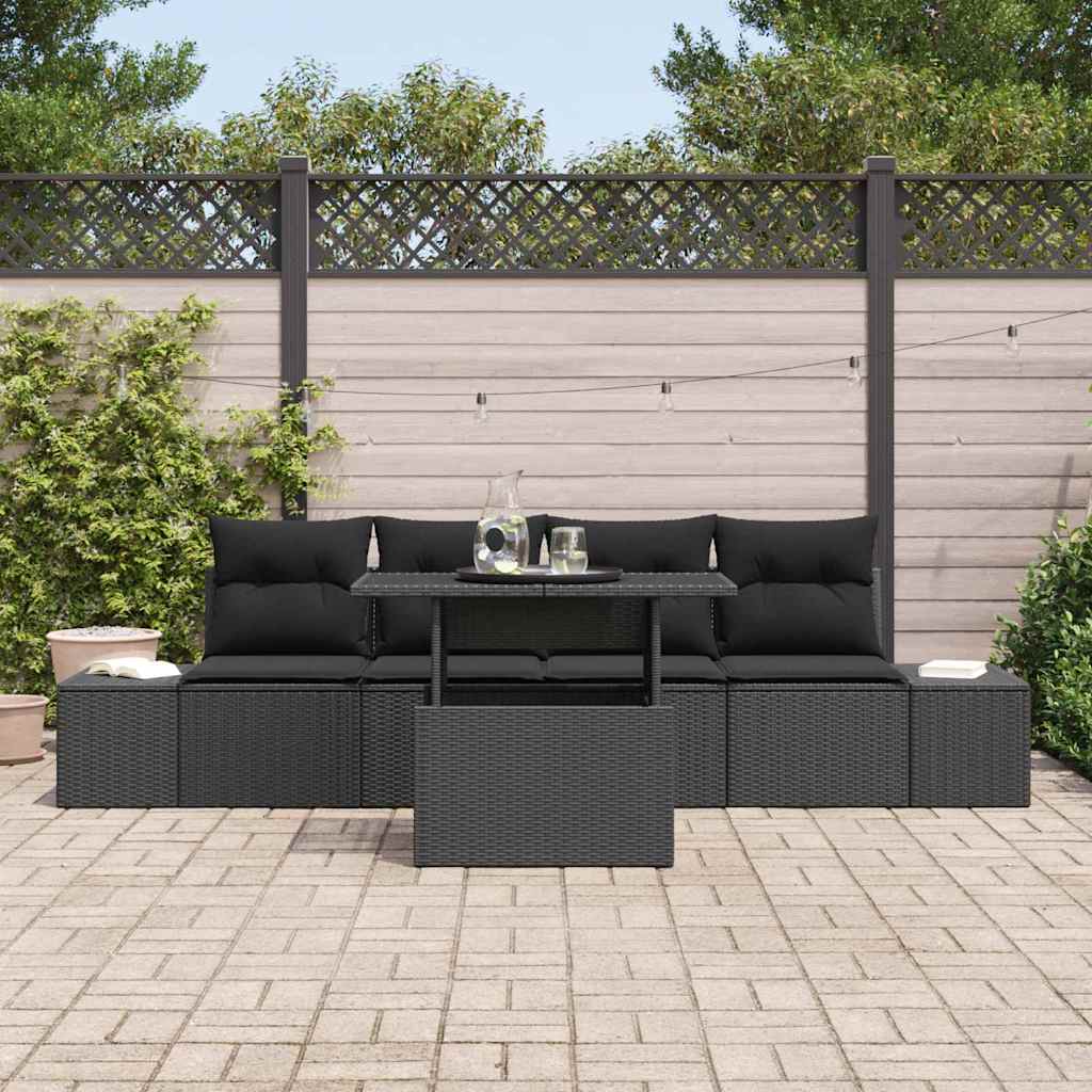 Set sofe 5 kom. Crna poliratan 100 x 55 x 73 cm
